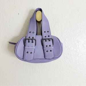 New Free People leather Say Yes Bag lavender